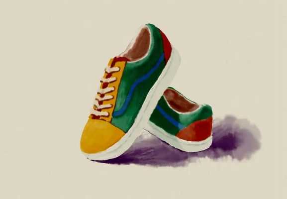 色彩鞋穿搭（色彩鞋的画法）